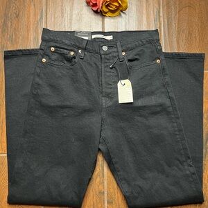 Levi’s Premium Wedgie Straight Leg High Rise Denim Jeans